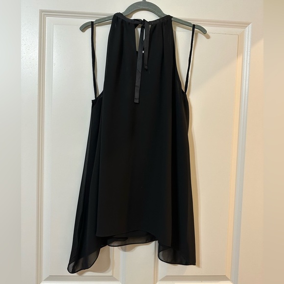 NWT Max Studios Neiman Marcus Black Crepe Georgette Beaded Dress, Medium - Picture 8 of 13